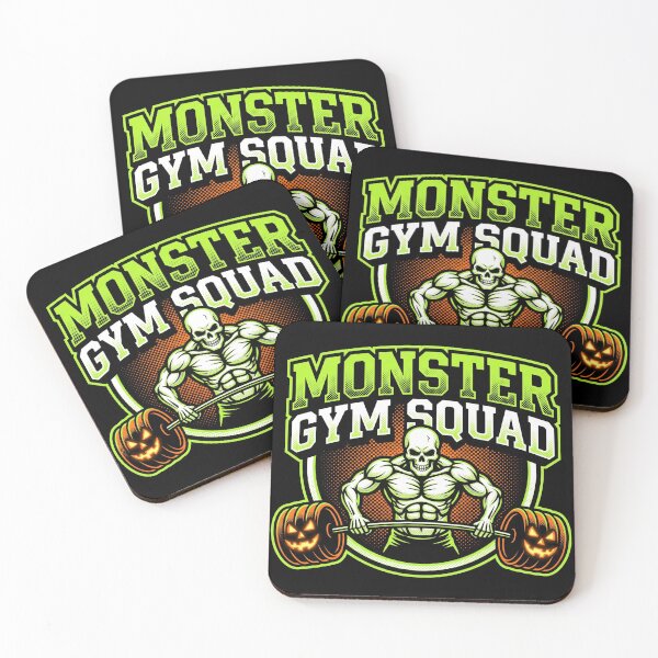 Item preview, Monster Gym Squad Skeleton Deadlift Halloween Fitness designed and sold by TeNovaStudio ⭐⭐⭐⭐⭐.