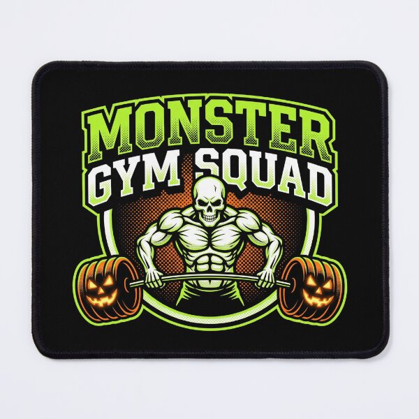 Item preview, Monster Gym Squad Skeleton Deadlift Halloween Fitness designed and sold by TeNovaStudio.