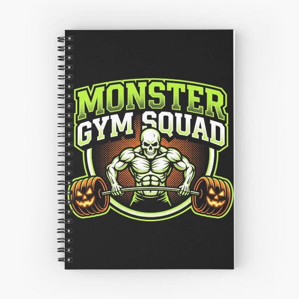 Item preview, Monster Gym Squad Skeleton Deadlift Halloween Fitness designed and sold by TeNovaStudio.