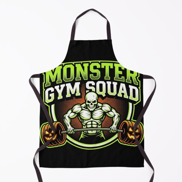 Item preview, Monster Gym Squad Skeleton Deadlift Halloween Fitness designed and sold by TeNovaStudio.