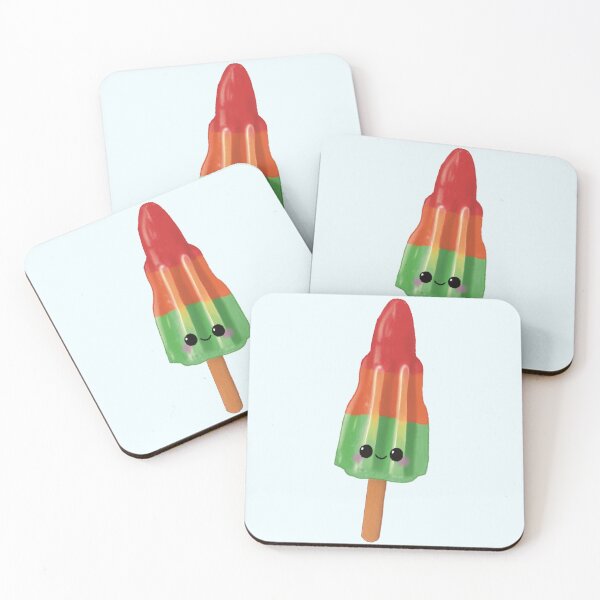 Item preview, Cute Green Red Orange Rocket Lolly Stick Design designed and sold by Designs By Amber.