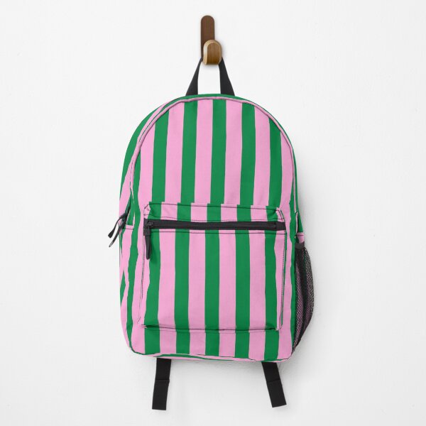 Item preview, Pink and Emerald Green Cabana Stripes Vertical Pattern designed and sold by Pop & Punch.