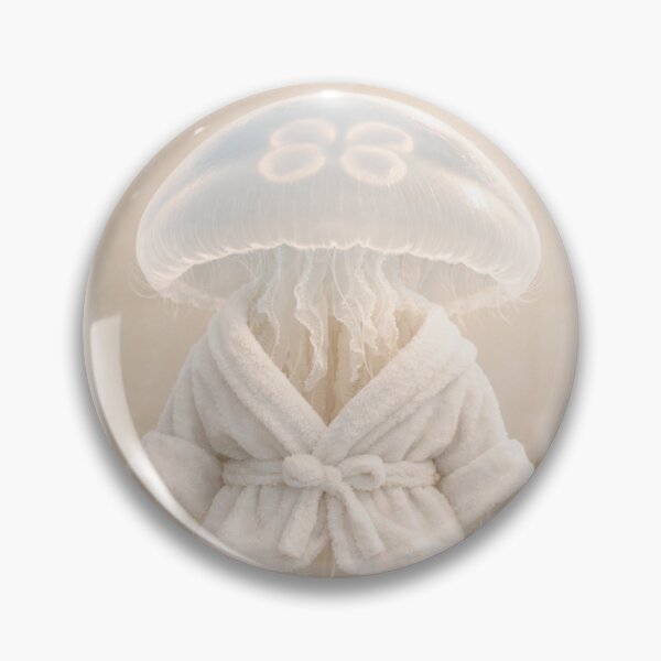 Item preview, Cozy Bathrobe Moon Jellyfish designed and sold by Sillytoe.