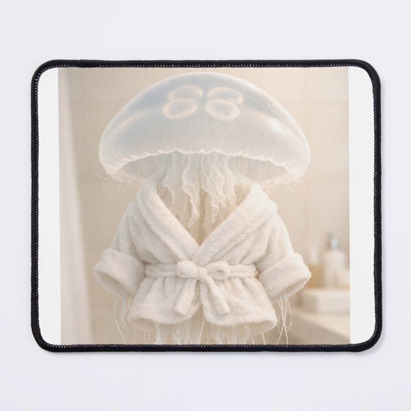 Item preview, Cozy Bathrobe Moon Jellyfish designed and sold by Sillytoe.