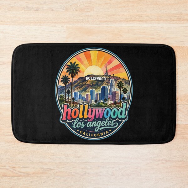 Item preview, Hollywood Los Angeles California Watercolor Travel designed and sold by TomFrontierArt.