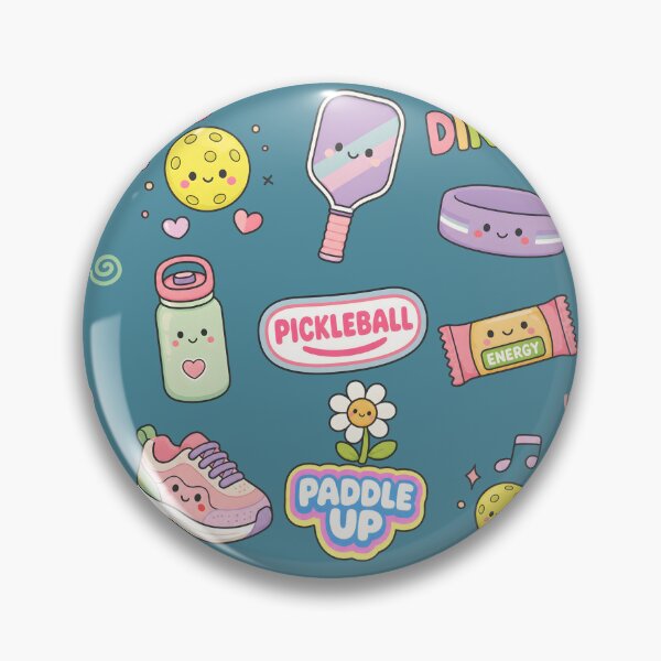 Item preview, Pickleball Cute Pastel Seamless Pattern designed and sold by HowToCanadian.