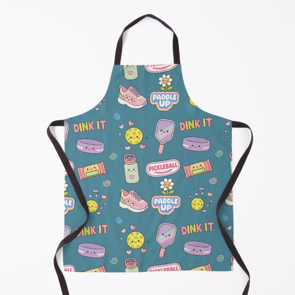Item preview, Pickleball Cute Pastel Seamless Pattern designed and sold by HowToCanadian.