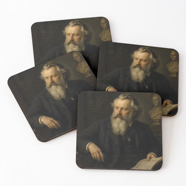 Item preview, Classical Master: Johannes Brahms Vintage Oil Painting - Profound Harmony designed and sold by DoReMiStudio.