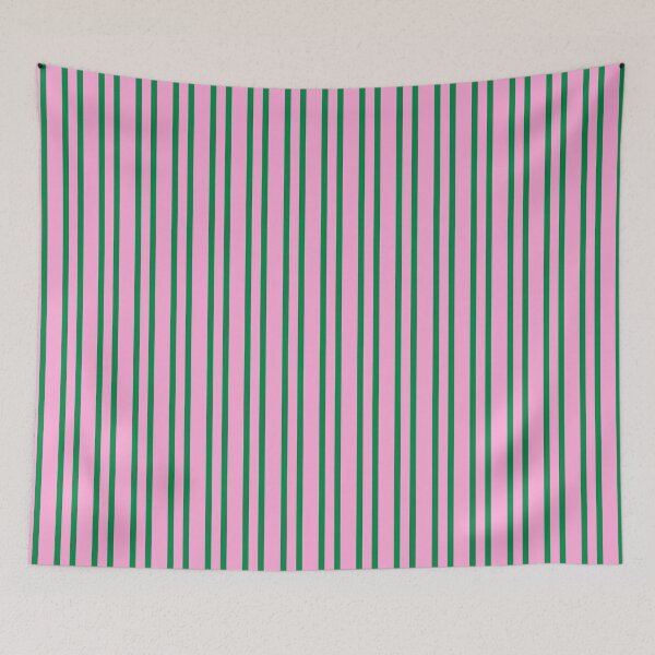 Item preview, Pink and Green Fine Stripe Vertical Pattern designed and sold by Pop & Punch.