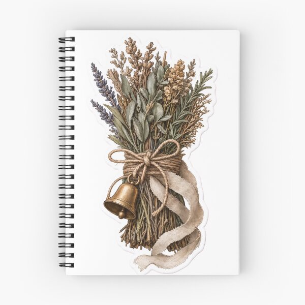 Item preview, Kitchen Witch Herb Bundle with Twine and Bell | Warm Terracotta designed and sold by StickyGuys.