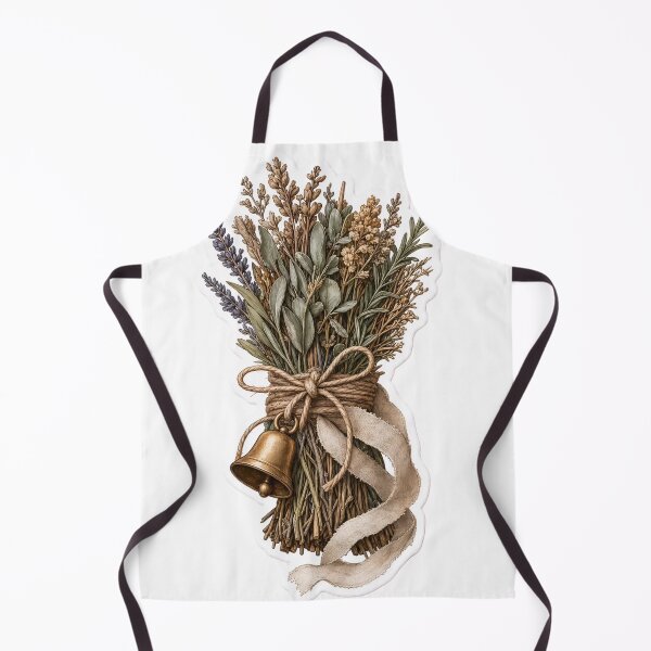 Item preview, Kitchen Witch Herb Bundle with Twine and Bell | Warm Terracotta designed and sold by StickyGuys.