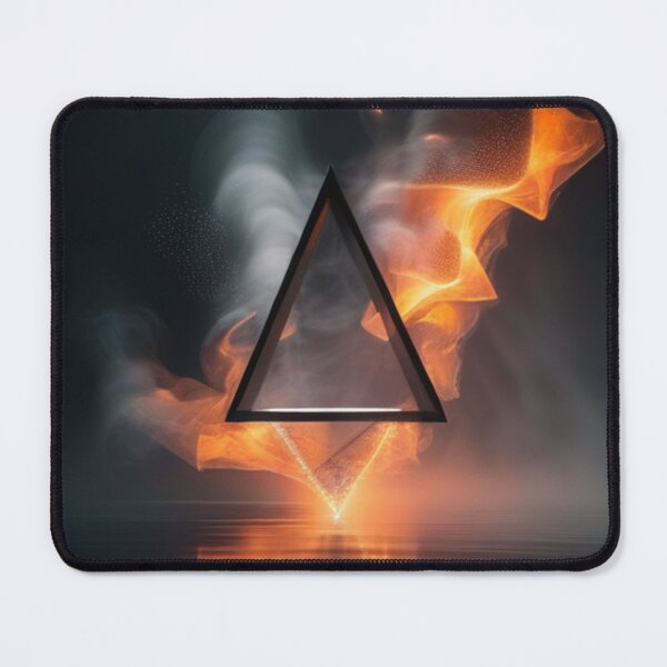 Item preview, Ethereal Fiery Triangle Abstract Dark Art designed and sold by Rach Visuals.