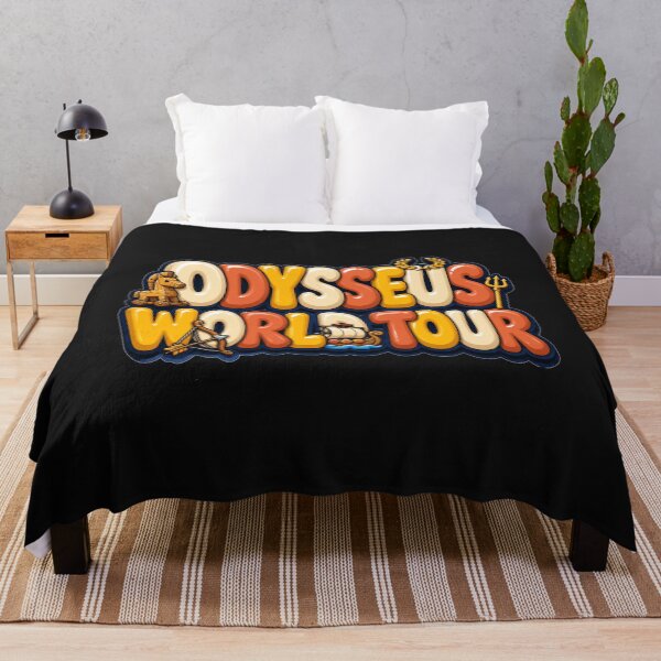 Item preview, Odysseus World Tour Colorful Cartoon Ship Trident Art Ancient Greek Mythology Humor Gift for Mythology Lovers designed and sold by Nightarel.