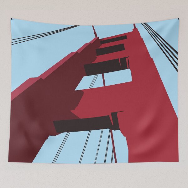 Item preview, Golden Gate Bridge Geometric View designed and sold by Design Atlas.