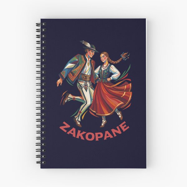 Item preview, Zakopane Polish Folklore Dancing Couple Vintage Folk Art designed and sold by LinaValearte.