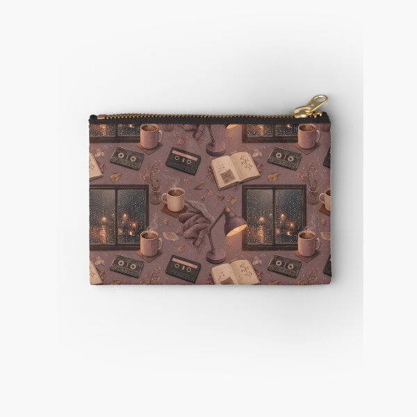Item preview, Lo-Fi Study Room Cassettes and Rainy Windows Seamless Pattern | Dusty Mauve designed and sold by StickyGuys.