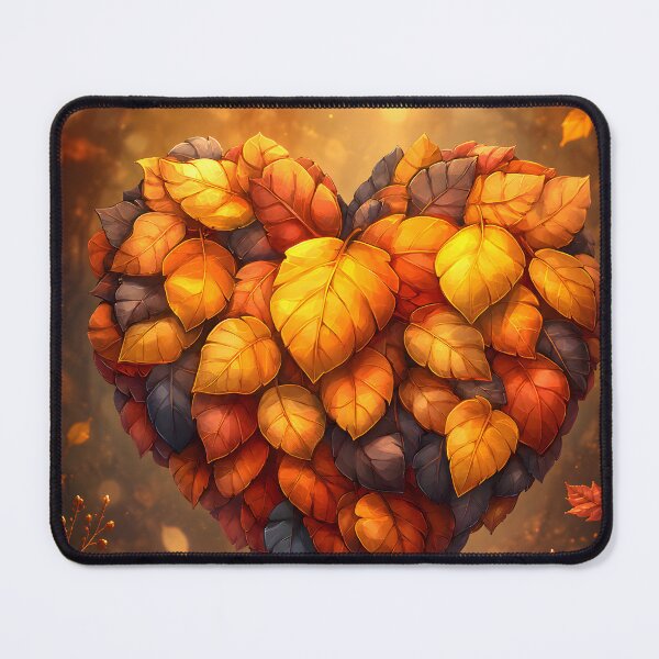 Item preview, Hearts 37 - Golden Autumn Leaves Heart Forest Art designed and sold by NikaNavi.