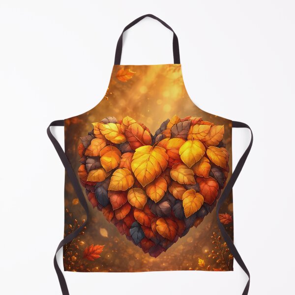 Item preview, Hearts 37 - Golden Autumn Leaves Heart Forest Art designed and sold by NikaNavi.