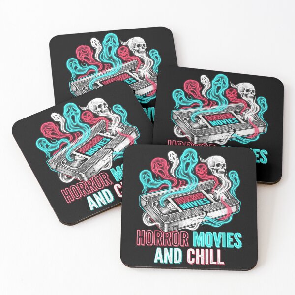 Item preview, Horror Movies And Chill VHS Tape Retro Halloween Ghosts designed and sold by TeNovaStudio.