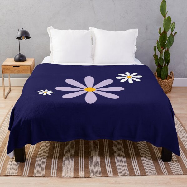 Item preview, Cute Minimalist Purple and White Daisy Flowers designed and sold by SolutionsArt.
