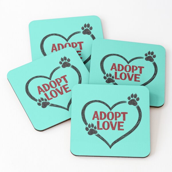 Item preview, Adopt Love | Minimalist Pet Adoption Paw Heart Design designed and sold by RosalesArts.