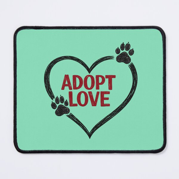 Item preview, Adopt Love | Minimalist Pet Adoption Paw Heart Design designed and sold by RosalesArts.