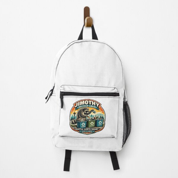 Item preview, Jimothy Seattle Recycle Crew Vintage Raccoon Badge designed and sold by TSshirtShoppe.
