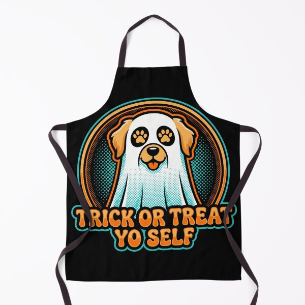 Item preview, Trick Or Treat Yo Self Ghost Dog Golden Retriever Halloween designed and sold by TeNovaStudio.