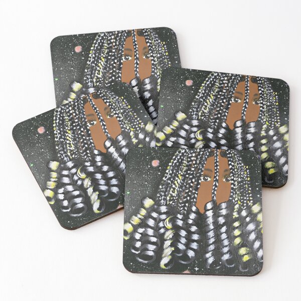 Item preview, Black and Yellow Braids in the Cosmos designed and sold by Hearthuestudios.