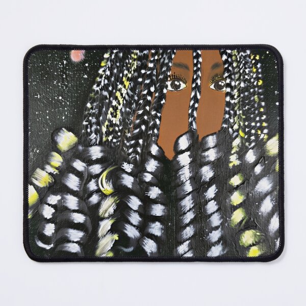 Item preview, Black and Yellow Braids in the Cosmos designed and sold by Hearthuestudios.