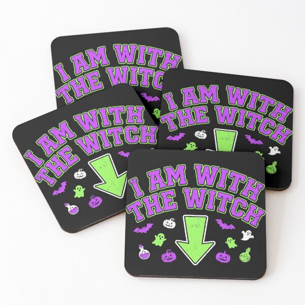 Item preview, I Am With The Witch Funny Halloween Couple Arrow designed and sold by TeNovaStudio.