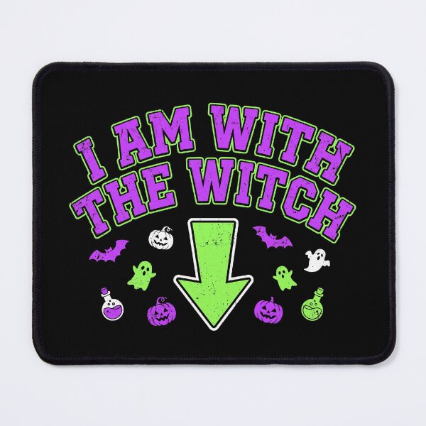 Item preview, I Am With The Witch Funny Halloween Couple Arrow designed and sold by TeNovaStudio.