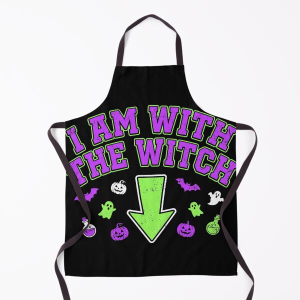 Item preview, I Am With The Witch Funny Halloween Couple Arrow designed and sold by TeNovaStudio.
