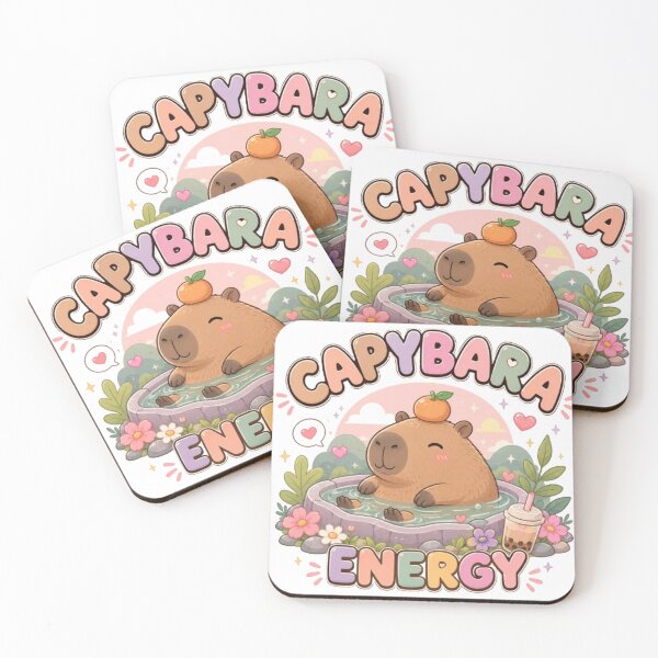 Item preview, Capybara Energy | Chill Capybara Aesthetic Funny Animal Design designed and sold by PapaAli.