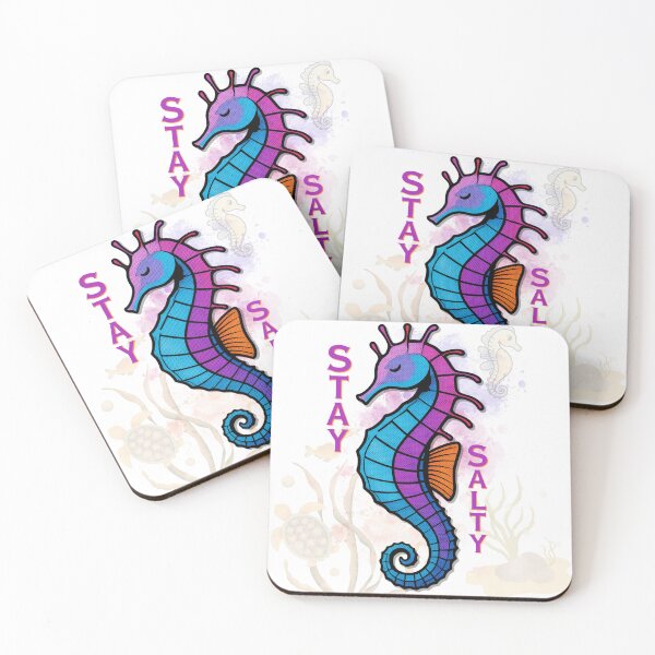 Item preview, Stay Salty Colorful Seahorse Design designed and sold by DonnaRaine.