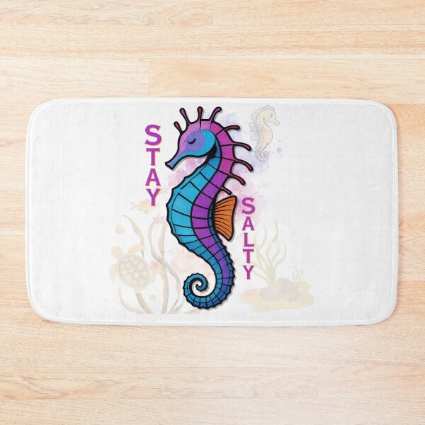 Item preview, Stay Salty Colorful Seahorse Design designed and sold by DonnaRaine.