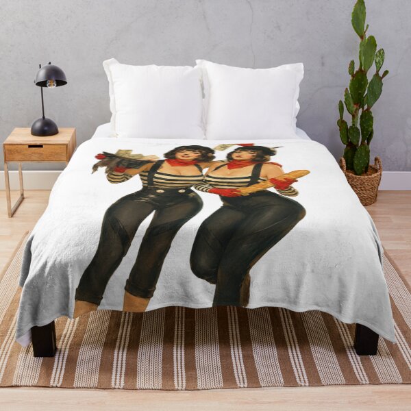 Item preview, Vintage Mime Pin Up Duo | Original Circus Performer Retro Art designed and sold by Cosplayvintage.