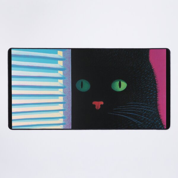 Item preview, Black Cat Neon Portrait designed and sold by Design Atlas.