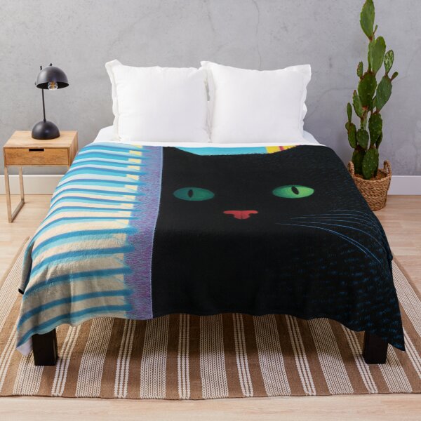 Item preview, Black Cat Neon Portrait designed and sold by Design Atlas.