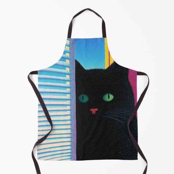 Item preview, Black Cat Neon Portrait designed and sold by Design Atlas.