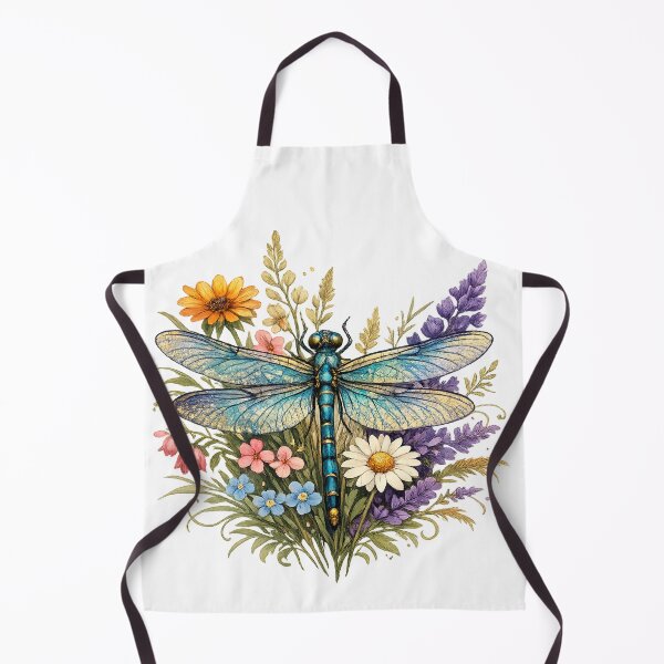 Item preview, Dragonfly on Wildflowers Rustic Country Boquet designed and sold by BreezyDawnDesigns.