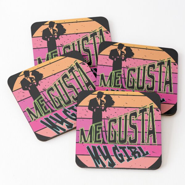 Item preview, Me Gusta My Girl Retro Sunset Couple Silhouette designed and sold by Marcin Dabski.
