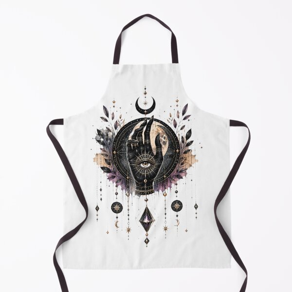 Item preview, Mystic Hand All‑Seeing Eye & Moon designed and sold by MyCalmDraw.