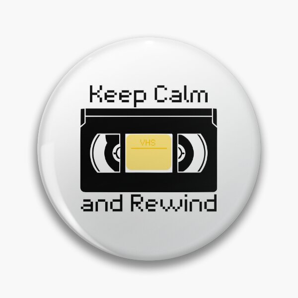Item preview, VHS "Keep Calm and Rewind" designed and sold by Celluloid Closet.