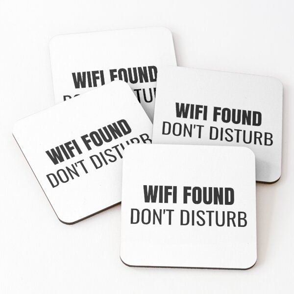 Item preview, Wifi Found Don't Disturb (Black) designed and sold by ShipCrewNation.