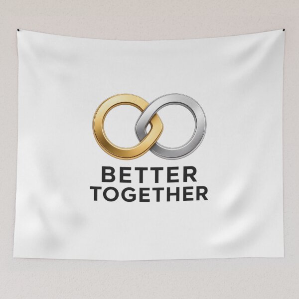 Item preview, Better Together Minimalist Couple Infinity Design designed and sold by Aliplus+.