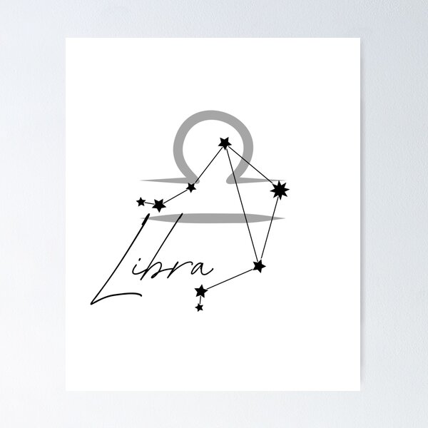 Item preview, Libra Zodiac Sign Constellation Minimalist Line Art designed and sold by NESTORY-Studio.