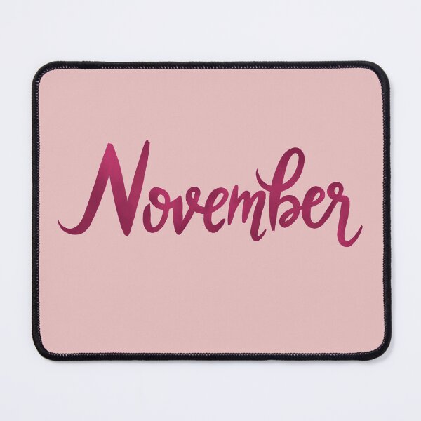 Item preview, November Script Typography | November Birth Month | Minimalist November Lettering Design designed and sold by Rush2Buy.