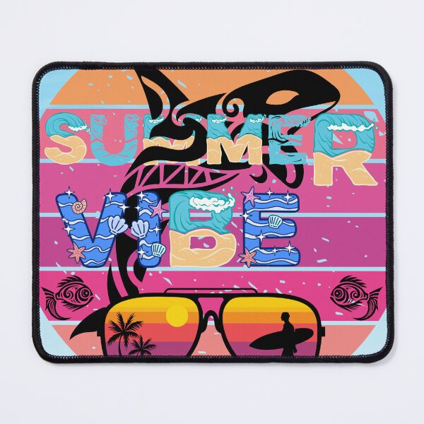 Item preview, Summer Vibes Orca Whale Retro Beach Sunglasses Sunset designed and sold by Marcin Dabski.