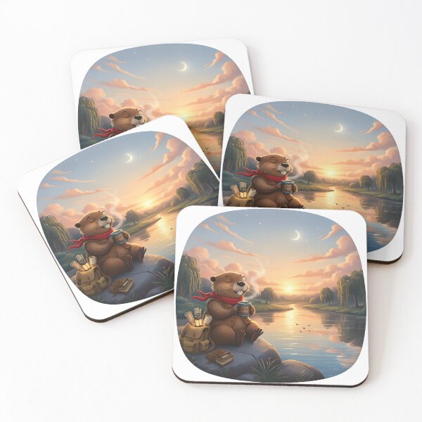 Item preview, Happy Beaver Adventures – Summer Evening Reflections designed and sold by Clothes With Smiling Animals Walt Gral.